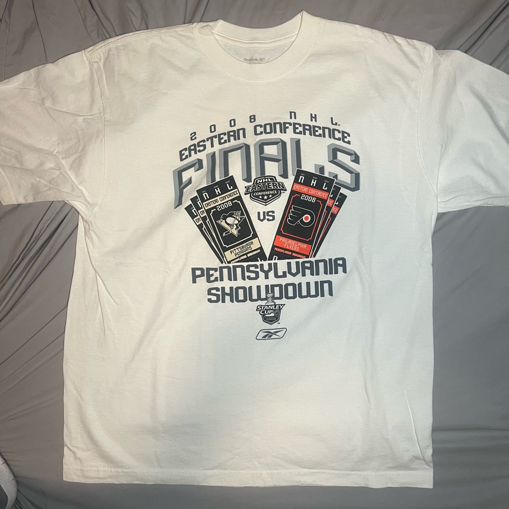 Vintage Nhl Eastern Conference Finals T-Shirt - Penguins Vs Flyers